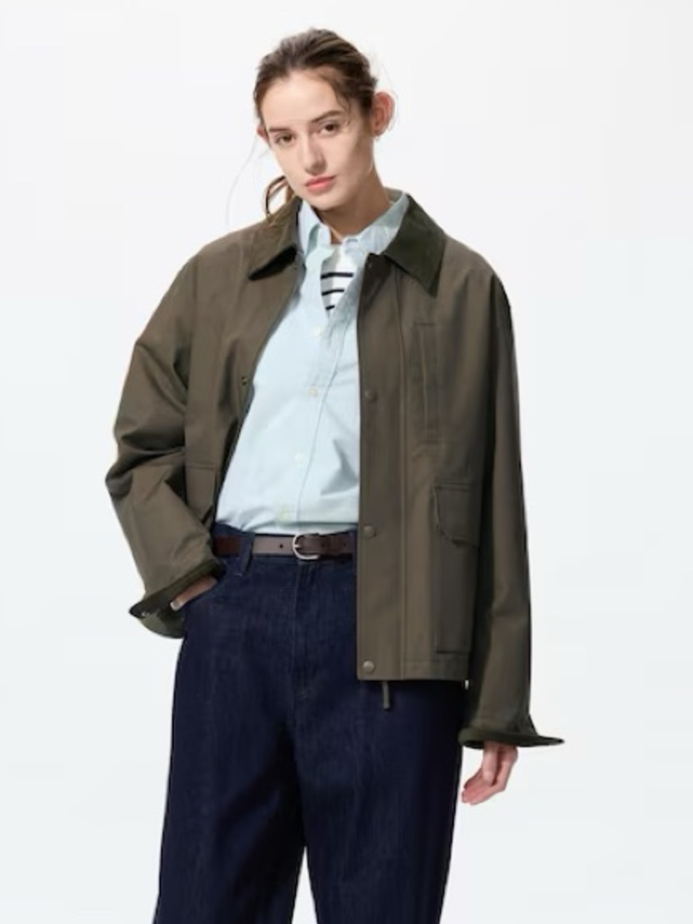 Uniqlo Chore Corduroy Jacket Utility Unisex Lightweight Blouson jacket XL Boxy